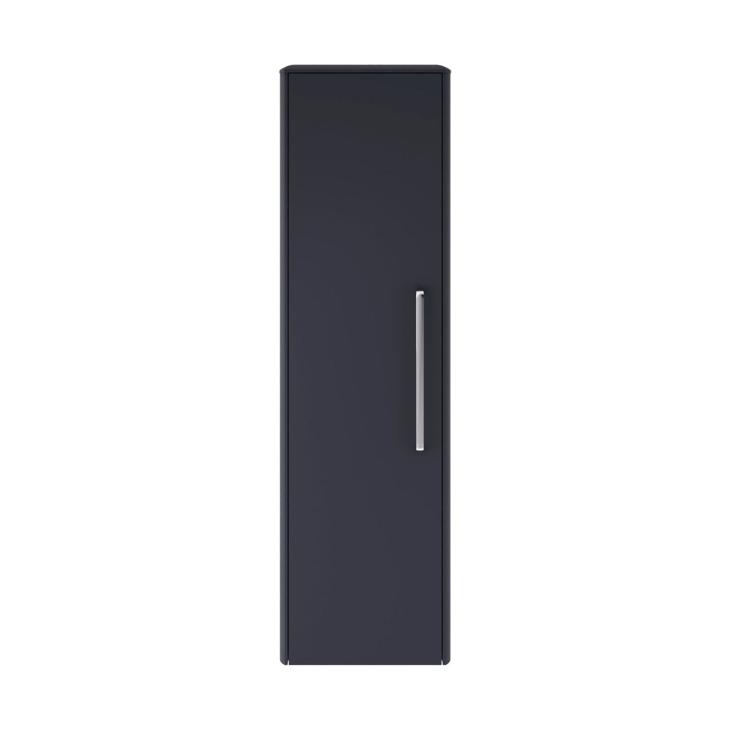 Hudson Reed Solar Wall Hung 350mm Tall Unit Contemp Indigo Blue MDF Vinyl Smooth Matt 1200x350x250mm - JJ Building Materials