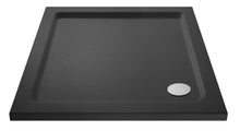Hudson Reed Square Trays Square Shower Tray 900 X 900mm Contemp Grey Slate Acrylic Capped Abs Caco3 And Pu - JJ Building Materials