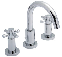 Hudson Reed Tec Crosshead 3 Tap Hole Basin Mixer Contemp Chrome Brass 190x130x175mm - JJ Building Materials