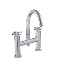 Hudson Reed Tec Crosshead Bath Filler Contemp Chrome Brass 319x230x50mm - JJ Building Materials