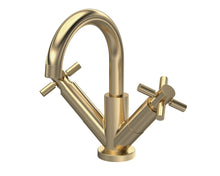 Hudson Reed Tec Crosshead Mono Basin Mixer Contemp Brushed Brass Brass 217x230x175mm - JJ Building Materials