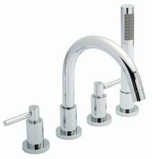 Hudson Reed Tec Lever 4 Tap Hole Bath Mixer Contemp Chrome Brass 237x325x207mm - JJ Building Materials