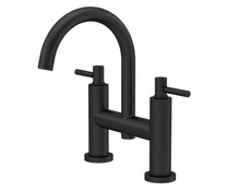 Hudson Reed Tec Lever Bath Filler Contemp Matt Black Brass 320x360x240mm - JJ Building Materials