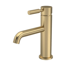 Hudson Reed Tec Lever Mono Basin Mixer Contemp Brushed Brass Brass 150x45x145mm - JJ Building Materials