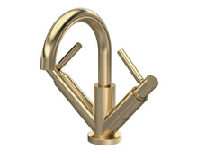 Hudson Reed Tec Lever Mono Basin Mixer Contemp Brushed Brass Brass 217x260x175mm - JJ Building Materials