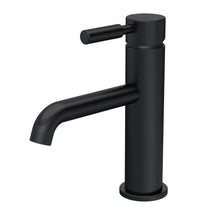 Hudson Reed Tec Lever Mono Basin Mixer Contemp Matt Black Brass 150x45x145mm - JJ Building Materials