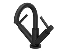 Hudson Reed Tec Lever Mono Basin Mixer Contemp Matt Black Brass 217x260x175mm - JJ Building Materials