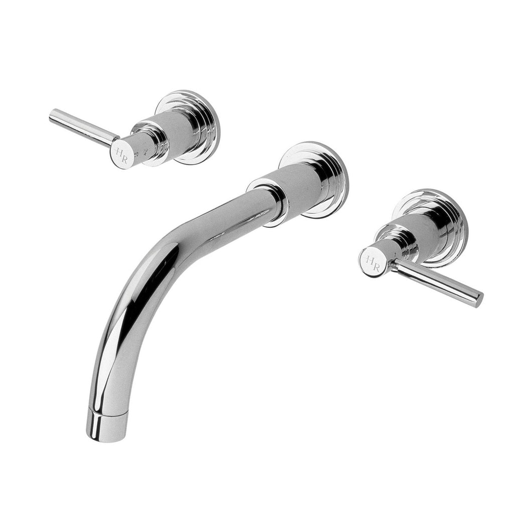 Hudson Reed Tec Lever Wall Mounted Basin Mixer Contemp Chrome Brass 106x320x260mm - JJ Building Materials