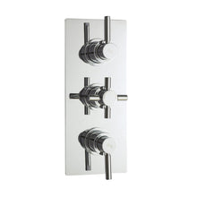 Hudson Reed Tec Pura Triple Thermostatic Shower Valve With Diverter Contemp Chrome Brass Abs 280x80x136mm - JJ Building Materials
