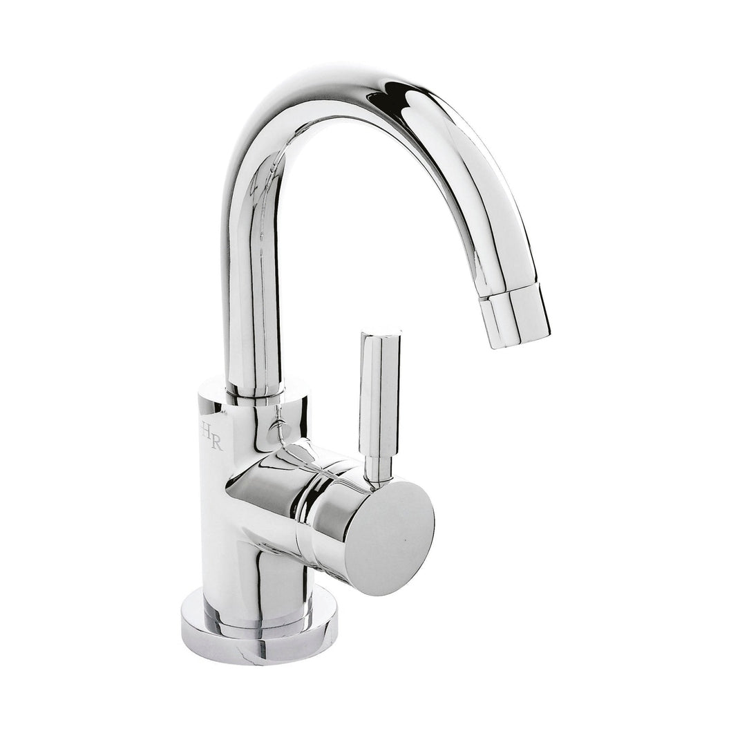 Hudson Reed Tec Single Lever Mini Mono Basin Mixer Contemp Chrome Brass,plastic 220x55x168mm - JJ Building Materials