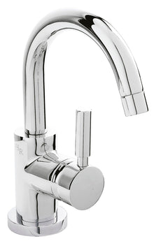 Hudson Reed Tec Single Lever Mini Mono Basin Mixer Contemp Chrome Brass,plastic 220x55x168mm - JJ Building Materials