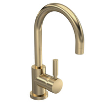 Hudson Reed Tec Single Lever Mono Basin Mixer Contemp Brushed Brass Brass 292x50x190mm - JJ Building Materials
