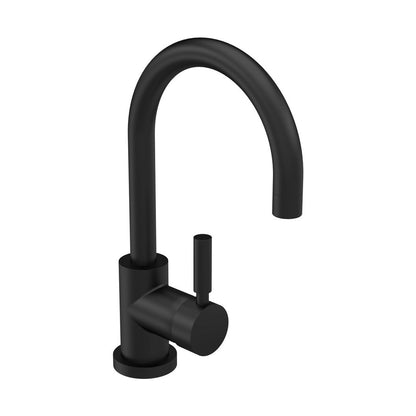 Hudson Reed Tec Single Lever Mono Basin Mixer Contemp Matt Black Brass 292x50x190mm - JJ Building Materials