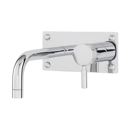 Hudson Reed Tec Single Lever Wall Mounted Basin Bath Filler Contemp Chrome Brass,plastic 100x205x213mm - JJ Building Materials