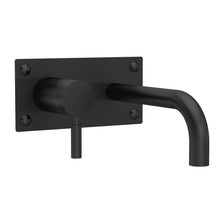 Hudson Reed Tec Single Lever Wall Mounted Basin Bath Filler Contemp Matt Black Brass 100x205x213mm - JJ Building Materials