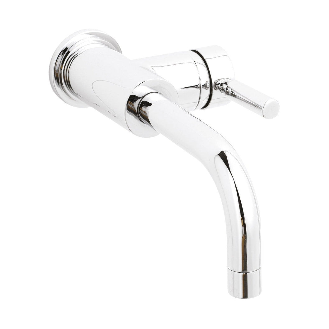 Hudson Reed Tec Single Lever Wall Mounted Basin Mixer Contemp Chrome Brass,plastic 210x55x200mm - JJ Building Materials