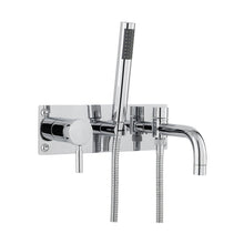 Hudson Reed Tec Single Lever Wall Mounted Bath Shower Mixer Contemp Chrome Brass,plastic 150x300x213mm - JJ Building Materials