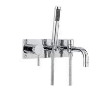 Hudson Reed Tec Single Lever Wall Mounted Bath Shower Mixer Contemp Chrome Brass,plastic 150x300x213mm - JJ Building Materials
