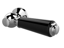 Hudson Reed Toilet Accessories Black Wc Lever Trad Chrome Brass Ceramic 167x32x100mm - JJ Building Materials