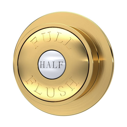 Hudson Reed Toilet Accessories Brushed Brass Dual Flush Button Trad Abs 72x72x85mm - JJ Building Materials