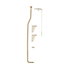 Hudson Reed Toilet Accessories High Level Flush Pipe Pack Trad Brushed Brass Brass 1683x80x205mm - JJ Building Materials