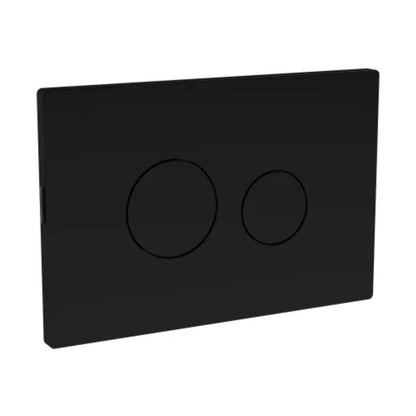 Hudson Reed Toilet Accessories Matt Black Round Plate For Pneumatic Dual Flush Contemp Abs 70x70x99mm - JJ Building Materials