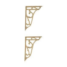 Hudson Reed Toilet Accessories Ornate Cistern Brackets Trad Brushed Brass Brass 235x35x160mm - JJ Building Materials