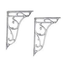 Hudson Reed Toilet Accessories Ornate Cistern Brackets Trad Chrome Brass 160x35x235mm - JJ Building Materials