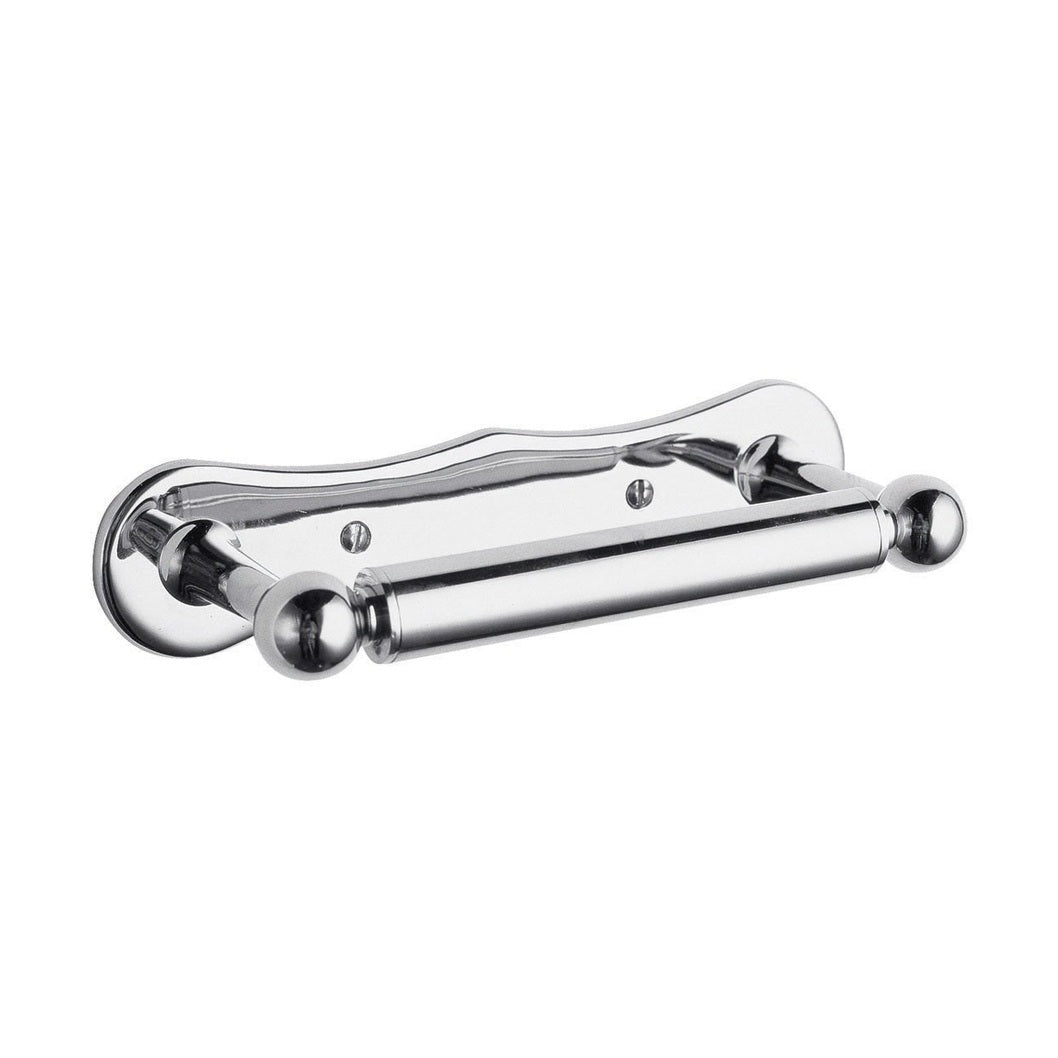 Hudson Reed Toilet Accessories Toilet Roll Holder Trad Chrome Brass 45x190x78mm - JJ Building Materials