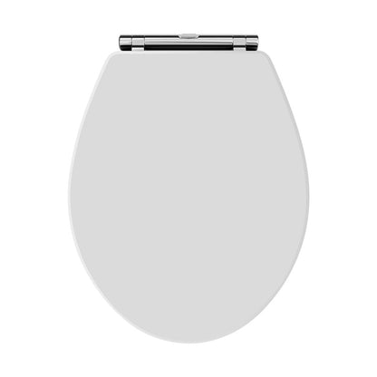 Hudson Reed Toilet Seats Richmond Toilet Seat Trad White MDF Vinyl,zinc Alloy - JJ Building Materials