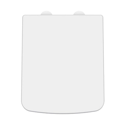 Hudson Reed Toilet Seats Square Soft Close Seat Contemp Gloss White Urea 70x358x435mm - NCH198W - JJ Building Materials