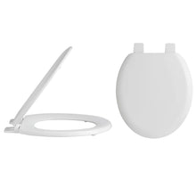 Hudson Reed Toilet Seats Trad Toilet Seat Plastic Hinges White Polypropylene - JJ Building Materials
