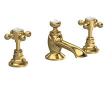 Hudson Reed Topaz 3 Tap Hole Basin Mixer Trad Brushed Brass Brass 94x246x140mm - JJ Building Materials