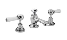 Hudson Reed Topaz 3 Tap Hole Basin Mixer Trad Chrome Brass 94x246x140mm - BC307HL - JJ Building Materials