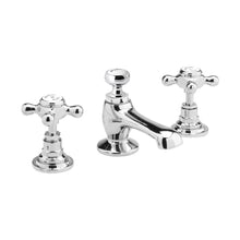 Hudson Reed Topaz 3 Tap Hole Basin Mixer Trad Chrome Brass 94x246x140mm - BC307HX - JJ Building Materials
