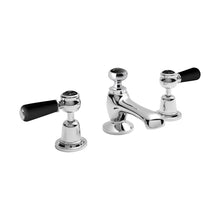 Hudson Reed Topaz 3 Tap Hole Basin Mixer Trad Chrome Brass 94x246x140mm - BC407DL - JJ Building Materials
