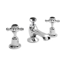Hudson Reed Topaz 3 Tap Hole Basin Mixer Trad Chrome Brass 94x246x140mm - BC407DX - JJ Building Materials