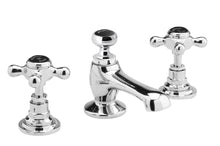 Hudson Reed Topaz 3 Tap Hole Basin Mixer Trad Chrome Brass 94x246x140mm - BC407HX - JJ Building Materials