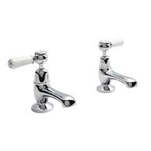 Hudson Reed Topaz Basin Taps Trad Chrome Brass 122x66x119mm - BC301DL - JJ Building Materials