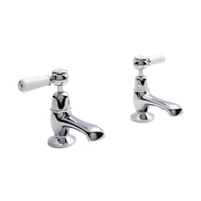 Hudson Reed Topaz Basin Taps Trad Chrome Brass 122x66x119mm - BC301DL - JJ Building Materials