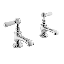 Hudson Reed Topaz Basin Taps Trad Chrome Brass 122x66x119mm - BC301HL - JJ Building Materials