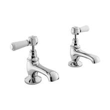 Hudson Reed Topaz Basin Taps Trad Chrome Brass 122x66x119mm - BC301HL - JJ Building Materials