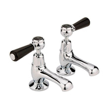 Hudson Reed Topaz Basin Taps Trad Chrome Brass 122x66x119mm - BC401DL - JJ Building Materials