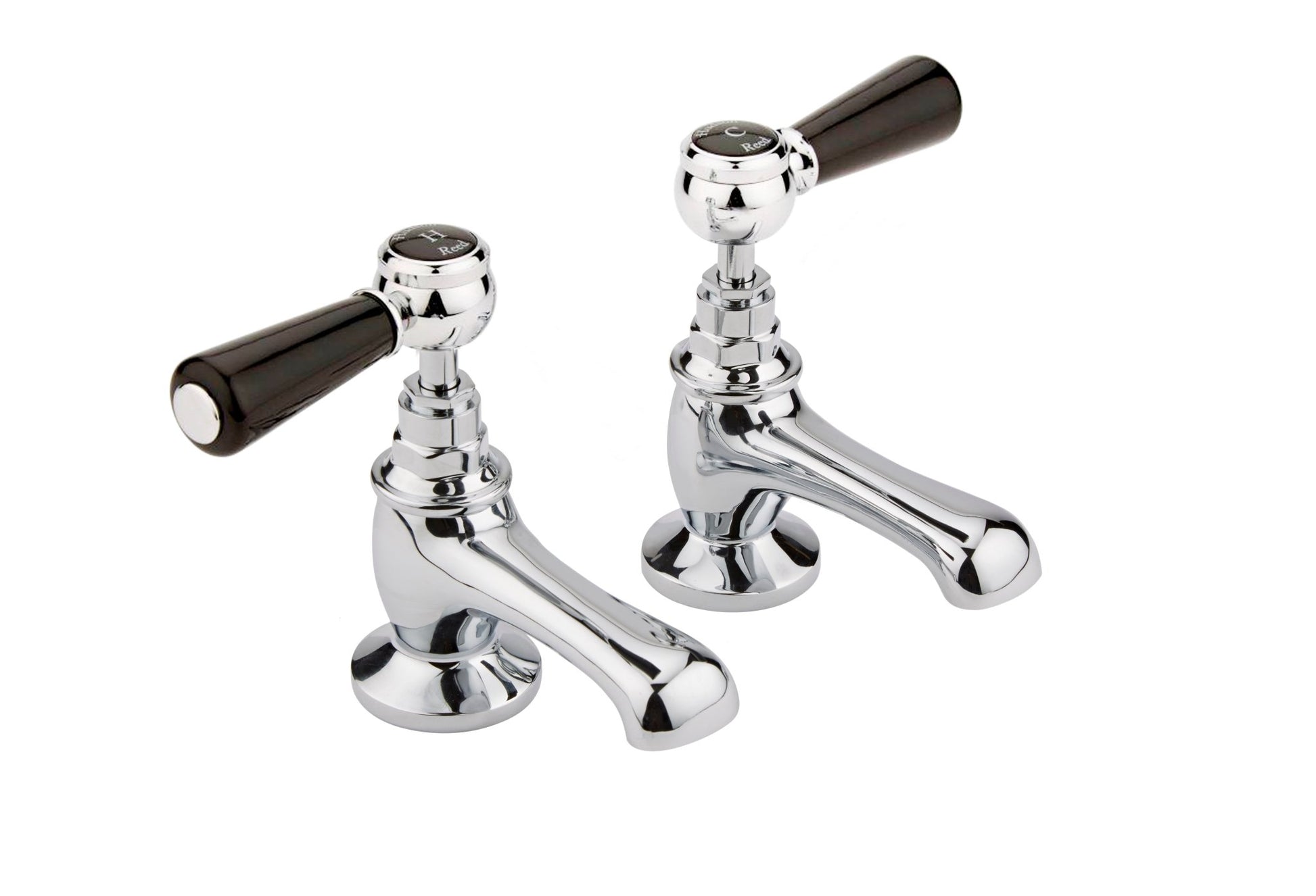 Hudson Reed Topaz Basin Taps Trad Chrome Brass 122x66x119mm - BC401HL - JJ Building Materials