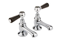 Hudson Reed Topaz Basin Taps Trad Chrome Brass 122x66x119mm - BC401HL - JJ Building Materials