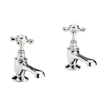 Hudson Reed Topaz Basin Taps Trad Chrome Brass 141x66x119mm - BC301HX - JJ Building Materials
