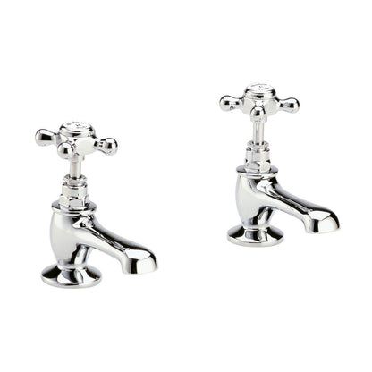 Hudson Reed Topaz Basin Taps Trad Chrome Brass 141x66x119mm - BC301HX - JJ Building Materials