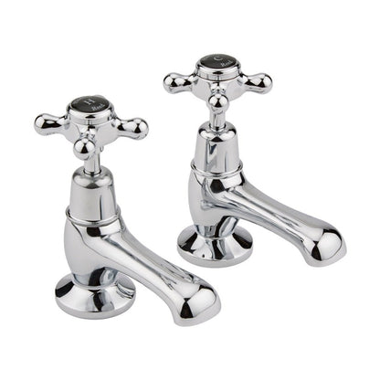 Hudson Reed Topaz Basin Taps Trad Chrome Brass 141x66x119mm - BC401DX - JJ Building Materials