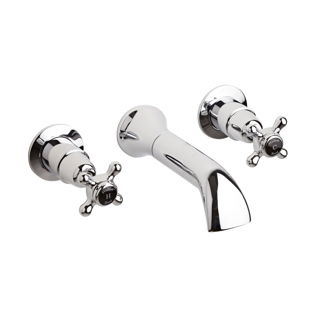 Hudson Reed Topaz Bath Spout Trad Chrome Brass - BC409DX - JJ Building Materials
