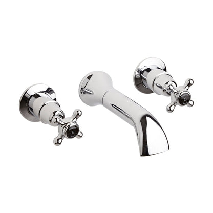 Hudson Reed Topaz Bath Spout Trad Chrome Brass - BC409DX - JJ Building Materials